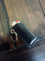 Load image into Gallery viewer, Chop Lighter Leather Keychain (Black)