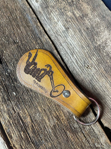 Chop Leather Keychain