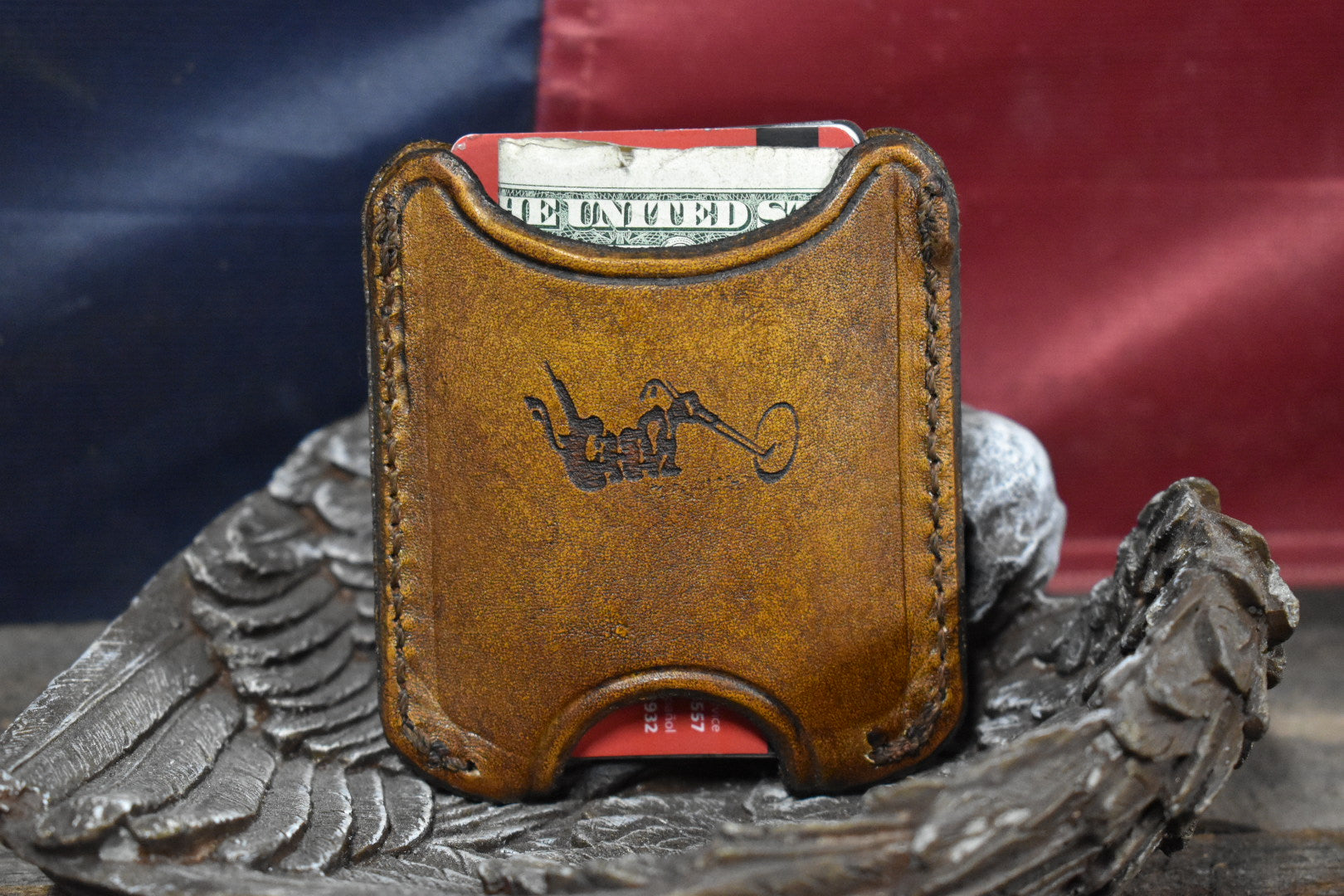 Front Pocket Wallet Skull and Eagle (7 Entries)