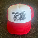 Load image into Gallery viewer, Party At The Pen 5-Panel Trucker Hat
