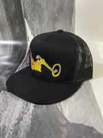 Load image into Gallery viewer, Chop Logo 5-Panel Hat BLK
